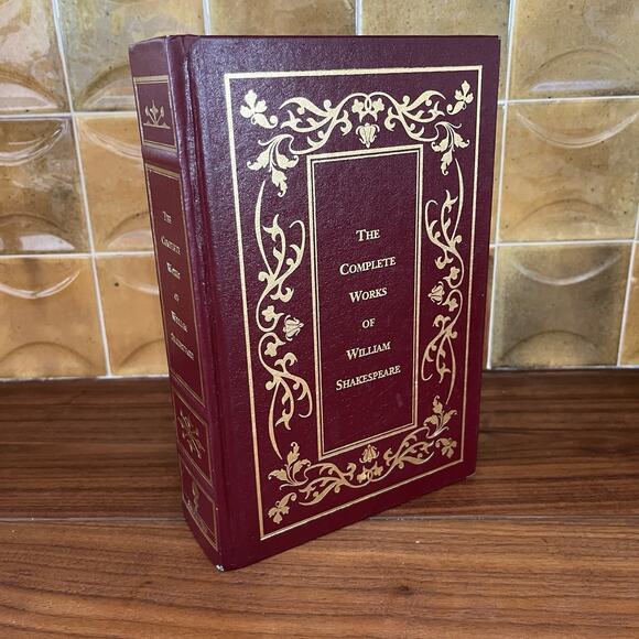 The Complete Works Of William Shakespeare Leather Bound Hardcover Book 2000 - Picture 1 of 15